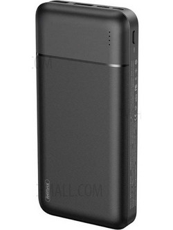 Remax Lango Series Power Bank 20000mAh με 2 Θύρες USB-A & Θύρα USB-C Black