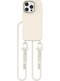 Θήκη iPhone 16 Pro Max Tech-Protect Magnecklace MagSafe Latte με Λουράκι