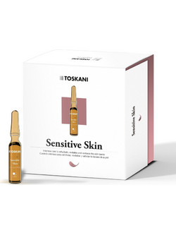 Toskani Sensitive Skin Ampoules Ενυδατικό Serum Προσώπου με Βιταμίνη C 15x2ml