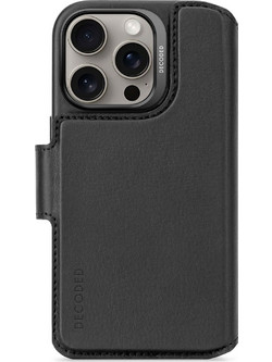 Decoded Leather Detachable Wallet Θήκη Black (iPhone 16 Pro)