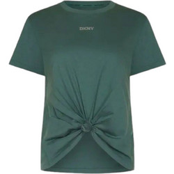 Μπλούζα Κοντομάνικη DKNY Sport Με Logo Και Δέσιμο Μπροστά DP4T9994-SPR-SPRUCE Γυναικείο