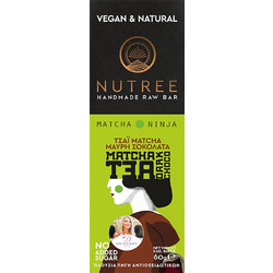 Nutree Handmade Raw Bar Matcha Tea & Dark Choco 60gr