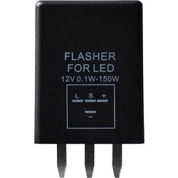 LED FLASHER (ΦΛΑΣΙΕΡΑ) 12V 0,1-150W 4 ΕΠΑΦΩΝ (L+) mTECH - 1 Τεμ. RE104/MT
