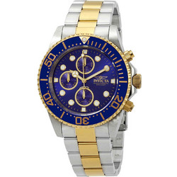 Invicta Pro Diver Ανδρικό Ρολόι Χρονογράφος με Χρυσό Μεταλλικό Μπρασελέ 1773