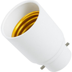 GloboStar(R) 78971 Πλαστικός Αντάπτορας Μετατροπέας από 1xB22 Ντουί σε 1xE27 Ντουί Λευκό Φ3.3 x Υ5cm