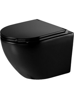 Λεκάνη CERAMITA Opera Rimless Κρεμαστή Μαύρη Ματ