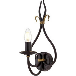 Απλίκα Φωτιστικό Τοίχου 1xE14 Σκουριά Windermere WM1 Elstead Lighting-WM1-Σκουριασμένο WM1