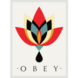 OBEY ESSENTIALS EMBROIDERED PATCHES CREAM MULTI