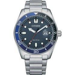 Citizen Eco-Drive Ανδρικό Ρολόι Solar με Ασημί Μεταλλικό Μπρασελέ AW1761-89L