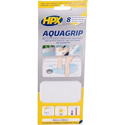 HPX ΑΝΤΙΟΛΙΣΘΗΤΙΚΗ ΤΑΙΝΙΑ AQUA GRIP ΔΙΑΦΑΝΗ 20 mm x 240 mm (8 ΛΩΡΙΔΕΣ) 202400122