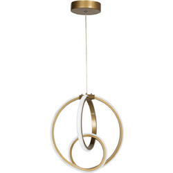 Heronia Lighting Κρεμαστό Φωτιστικό Οροφής Πολύφωτο LED με Ρυθμιζόμενο Λευκό Φως Χρυσό 01-0347