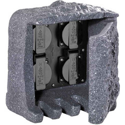 Πολύμπριζο Κήπου Trio Lighting GARDEN SOCKET 9962-11 Γκρι (Grey)