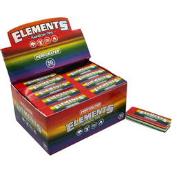 Elements Tips Perforated Τζιβάνα - Rainbow Σπαστή 50τεμ