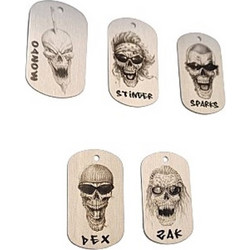 5 Extreme zombies metal tags 2006 (06-07-08-09-10)