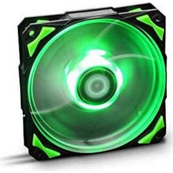 NOX HFan Green LED Case Fan 120mm με Σύνδεση 3-Pin.