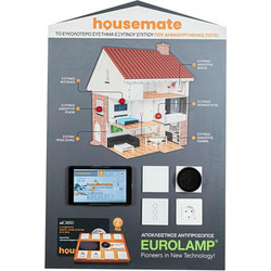 HOUSEMATE PACKAGE ΓΙΑ ΛΟΓΟΥΣ ΕΠΙΔΕΙΞΗΣ (με 2 μονούς διακόπτες,1 διπλό διακόπτη,1 πρίζα,1 θερμοστάτη,1 οθόνη χειρισμού,1 housemate hub)