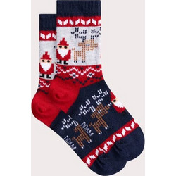 Παιδικές Κάλτσες Unisex Christmas Print ΜΠΛΕ