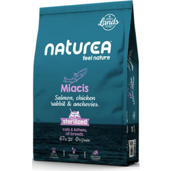 Naturea Miacis Adult & Kitten Grain Free with Salmon, Chicken, Rabbit & Anchovies 1.6kg