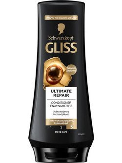 Schwarzkopf Gliss Ultimate Repair Conditioner Κερατίνης για Επανόρθωση για Ξηρά & Ταλαιπωρημένα Μαλλιά 200ml