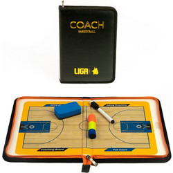 Πίνακας Τακτικής Μπάσκετ 42x28cm Με Φερμουάρ Ligasport Basketball Tactic Board Folder With Zipper