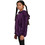 BodyTalk Παιδική Ζακέτα Fleece με Κουκούλα και Φερμουάρ Μωβ 1242-720222-00825