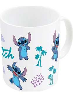 ΚΟΥΠΑ ΦΛΙΤΖΑΝΙ STITCH ΜΠΛΕ ΛΙΛΑ ΚΕΡΑΜΙΚΗ 350ML 1TEM