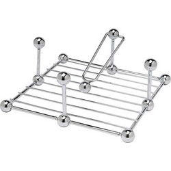 Χαρτοπετσετοθήκη Μεταλλική MTT128 21x21x8,5cm Silver Espiel Μέταλλο