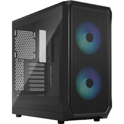 Fractal Design Focus 2 RGB Black Midi Tower Κουτί Υπολογιστή RGB με Πλαϊνό Παράθυρο