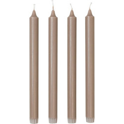 Κερί Eco Taper Σετ 4τμχ Linen Burn Time 9.5 h O2,2 x H28 cm Broste Copenhagen