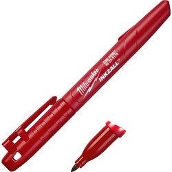 MILWAUKEE 48223170 INKZALL(R) Μαρκαδόρος εργοταξίου λεπτής μύτης (1mm) κόκκινος