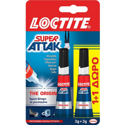 LOCTITE SUPER ATTAK Κόλλα στιγμής 3+3gr (02-021-001)