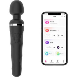 Lovense Domi 2 Mini Wand Δονητής Μασάζ για Ζευγάρια με App Control 23.4cm Μαύρος