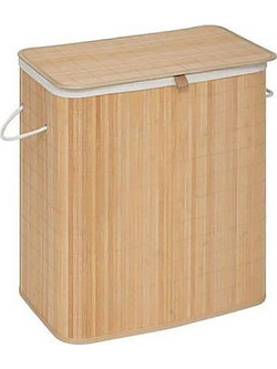 Καλάθι απλύτων bamboo 52x32x63cm