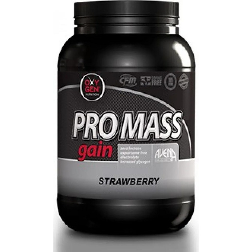 Protein Powder O2 Oxygen Nutrition Pro Mass Gain Strawberry Πρωτεΐνη Ορού Γάλακτος Όγκου ...