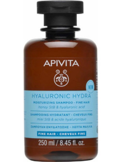 Apivita Hyaluronic Hydra Φυτικό Σαμπουάν για Επανόρθωση & Φριζάρισμα για Λεπτά Μαλλιά 250ml
