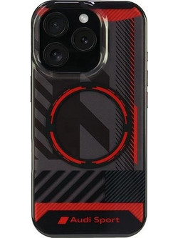 Audi IML Sport MagSafe iPhone 16 Pro 6.3" black/black hardcase AUS-IMLMIP16P-RSQ/D2-BK