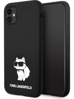 Karl Lagerfeld Choupette Back Cover Black (iPhone 11)