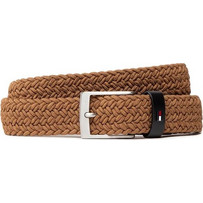 Tommy Hilfiger Adan Elastic 3.5 Ανδρική Ζώνη 3.5cm Χακί AM0AM10321-GWJ