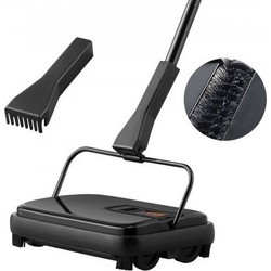 Sweeper χαλιών VEVOR, 20 cm Sweeping Paths, Floor Sweeper Manual Non Electric, 300 ml Dustbin χωρητικότητας με χτένα για χαλιά οικιακού γραφείου Επιφάνειες σκληρού ξύλου Ξύλινα πατώματα Laminate, Καθα