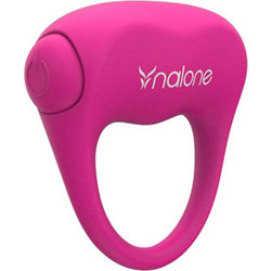 Nalone Love Vibrating Ring D-212601 Ελαστικό Δαχτυλίδι Πέους Σιλικόνης με Δόνηση Ροζ