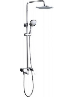 Inter Ceramic Στήλη Nτουζ Elmira Chrome Με Μπαταρία (6505)