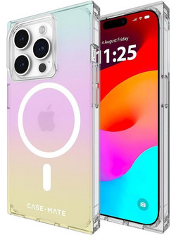 Case-Mate BLOX MagSafe - iPhone 15 Pro Case (Rainbow Frosting) - (CM051856)