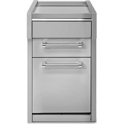 Μονάδα πάγκου 46cm με τρία συρτάρια inox SWING G4C-P-SS Steel