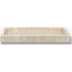 Διακοσμητικός Δίσκος TRAVERTINE Μπεζ W16 x L31 x H3 cm METTE DITMER