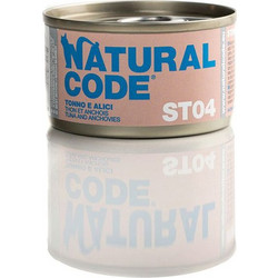 Natural Code ST04 Adult Sterilised with Tuna & Anchovies 85gr