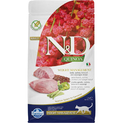 Farmina N&D Quinoa Grain Free Weight Management Adult with Lamb, Quinoa, Broccoli & Asparagus 1.5kg