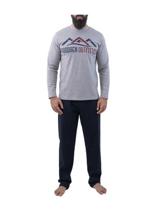FMS Ανδρική Πυτζάμα Outfitter, Χρώμα Γκρι