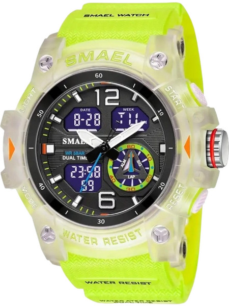SMAEL Dual Time Sport Digital Watch Display Diver Watch
