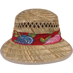 Karfil Tulin Γυναικείο Καπέλο Ηλίου Ψάθινο Κόκκινο