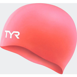 TYR Adult Silicone Wrinkle-Free Swim Cap Σκουφάκι Κολύμβησης σε Κοραλί Χρώμα